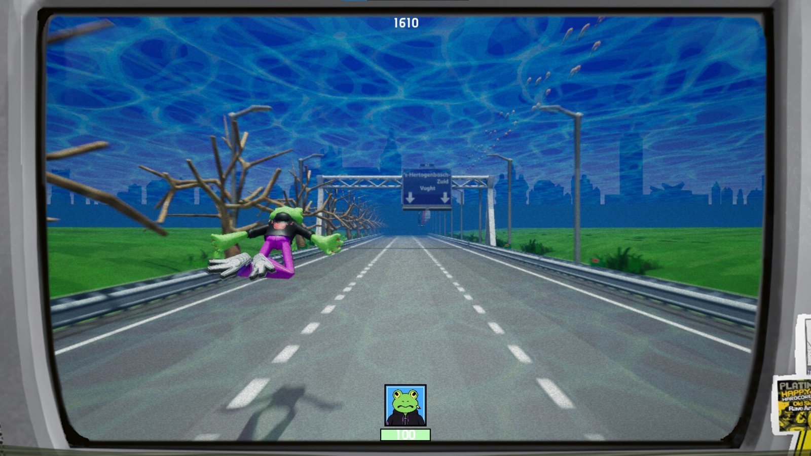 The scene for the game I worked on during my 2nd internship, I was tasked with the artistic direction on the technical side, using Unreal engine 5. I did not make the UI elements, everything else I did at least work on.